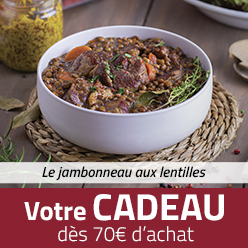 Jambonneau aux lentilles